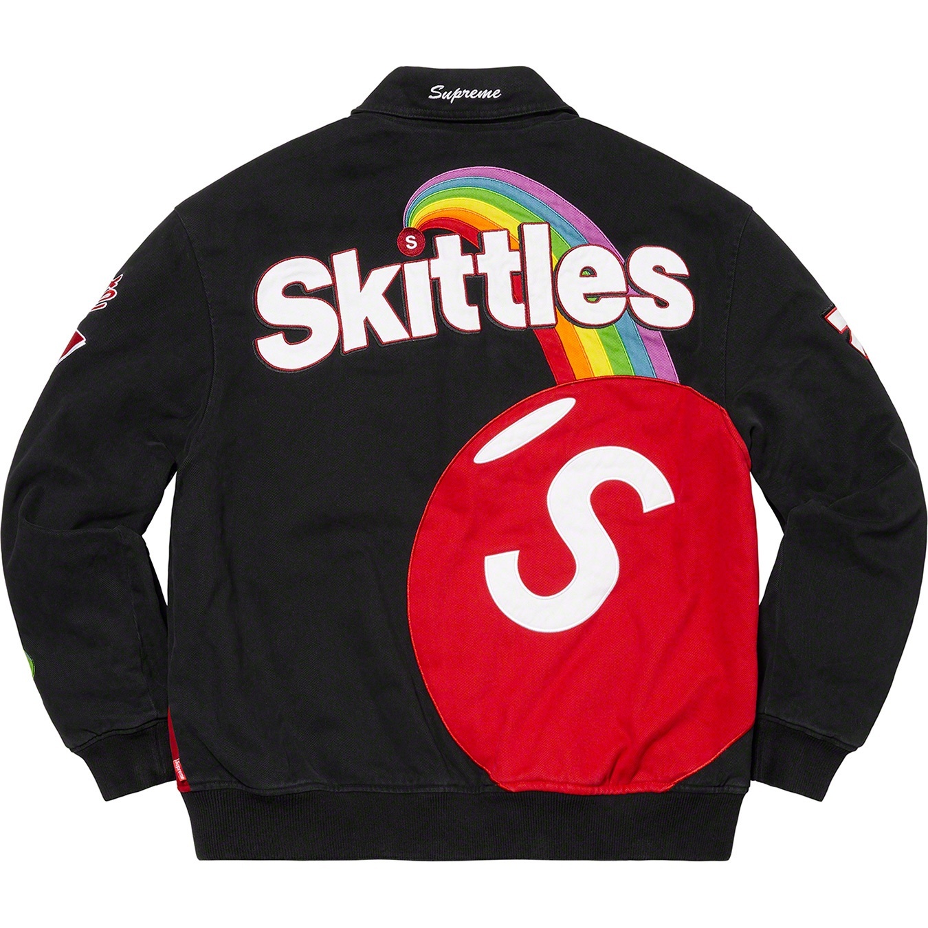 Supreme®/Skittles®/<wbr>Mitchell & Ness® Varsity Jacket view 12